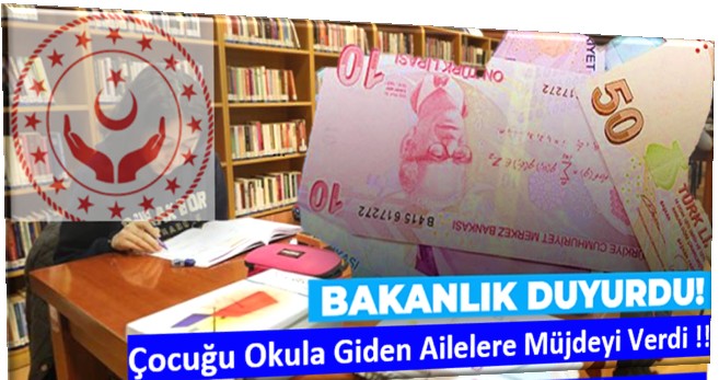 Çocuğu Okula Giden Ailelere Müjde: e Devlet Yardımı Başvuru Ekranı Açıldı !!