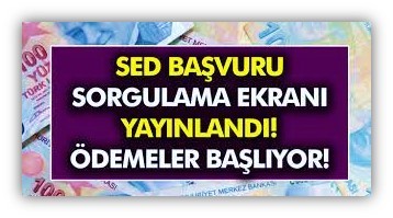 Nisan 2023: SED yardımı ödemeleri.. SED yardımı ödemeleri sorgulama ekranı