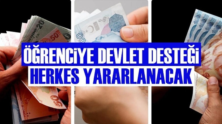 Öğrencilere Müjde... Yeni Anayasa 550 TL öğrenci desteği başvuruları başladı...  Detaylar için..